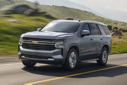 2022 Chevrolet Tahoe Front Left Driving in Silver